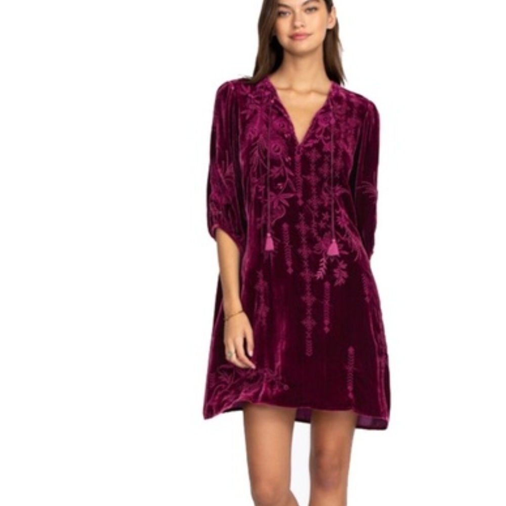 Velvet Burgundy Dress